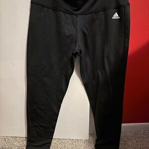 Adidas Black Patterned Leggings